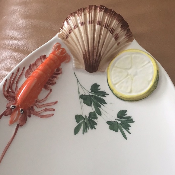 Hand painted Italian seafood plates - Picture 7 of 7
